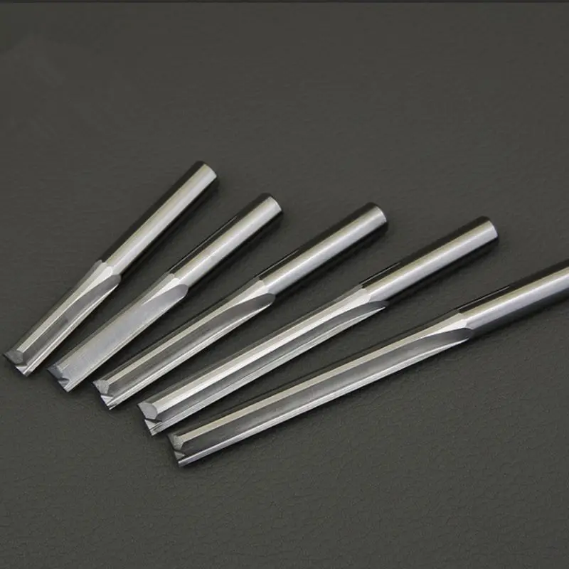 

Double-edged Straight Slot Milling Cutter CNC Machine Tool 2 Flute Milling Cutter Tungsten Carbide 4/6mm Bits for Engraving Cutt