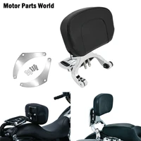 motorcycle adjustable multi purpose driver passenger backrest for harley touring road glide flhr softail breakout dyna fxfb