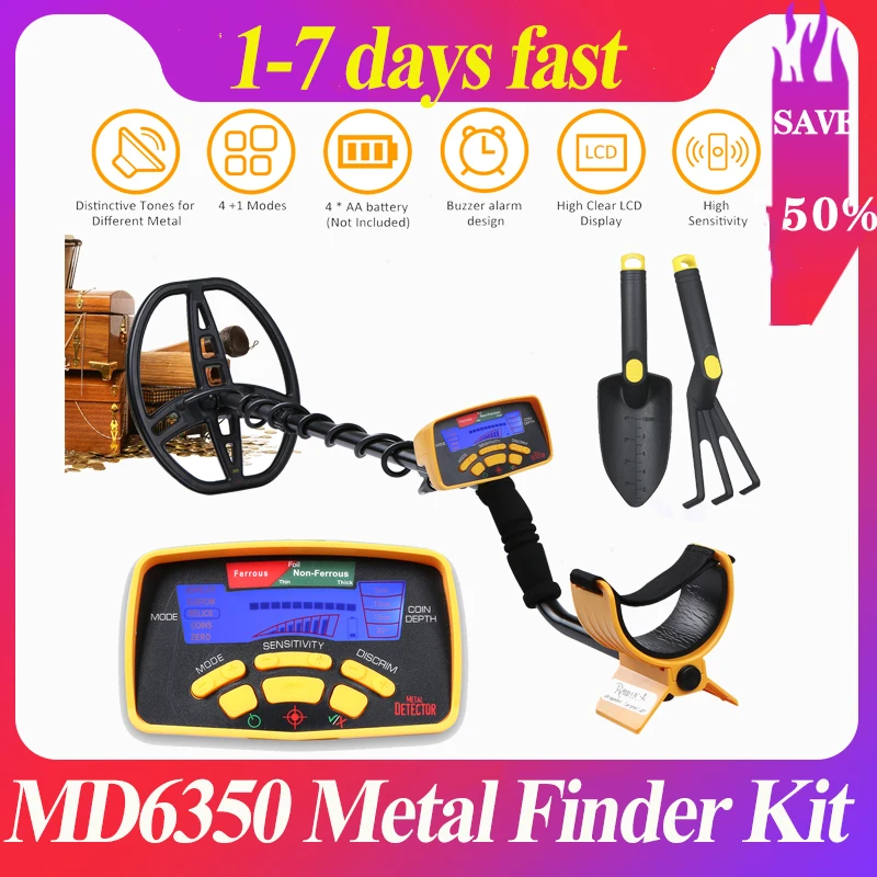 Металлоискатель MD6350 Высокочувствительный подземный