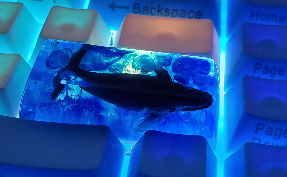 Клавиши с Китом из смолы для Cherry Mx Переключатель механическая клавиатура