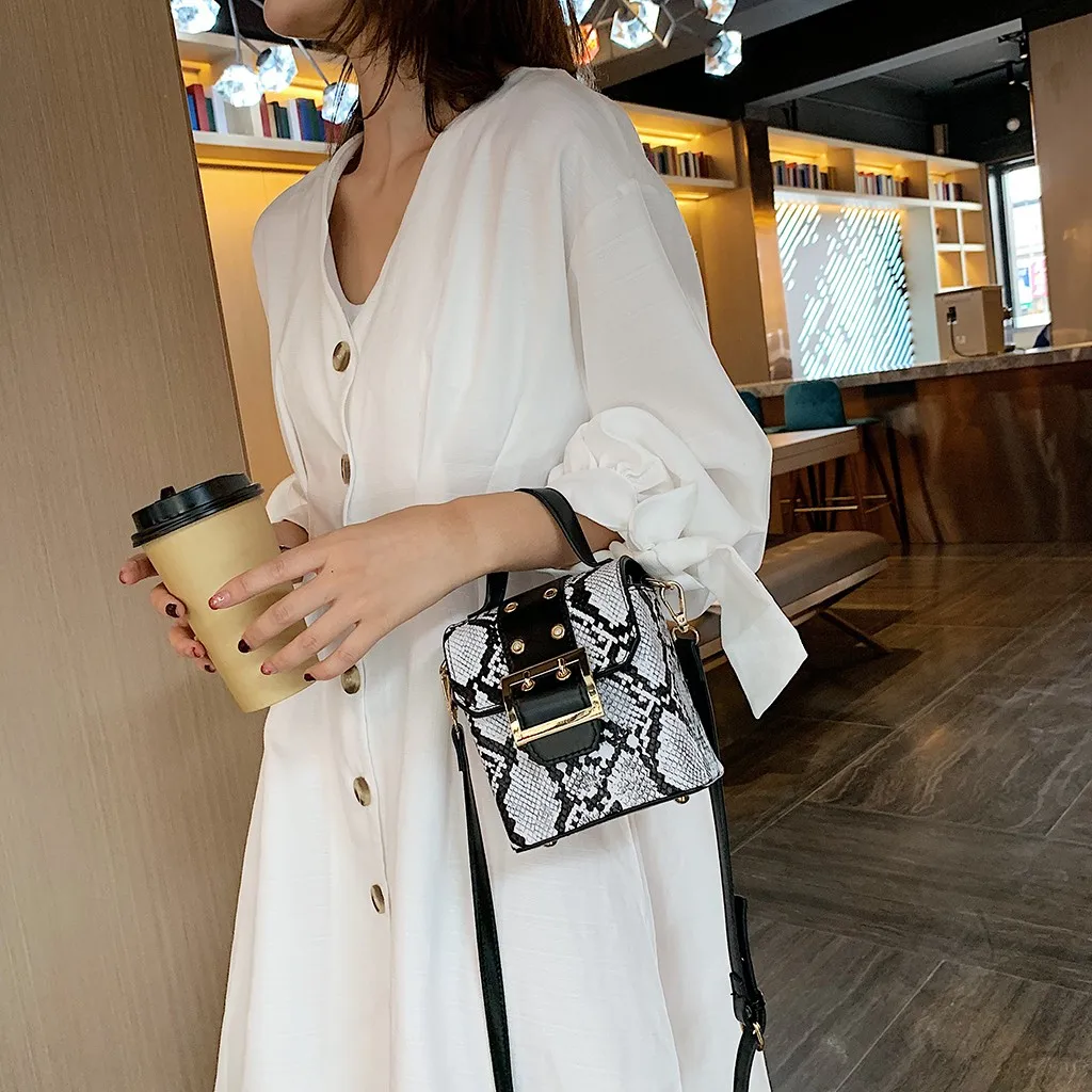 

#H40 Retro Handbag For Lady Serpentine Small Shoulder Bag Luxury Handbags Women Bags Designer Snake Messenger Crossbody Bag