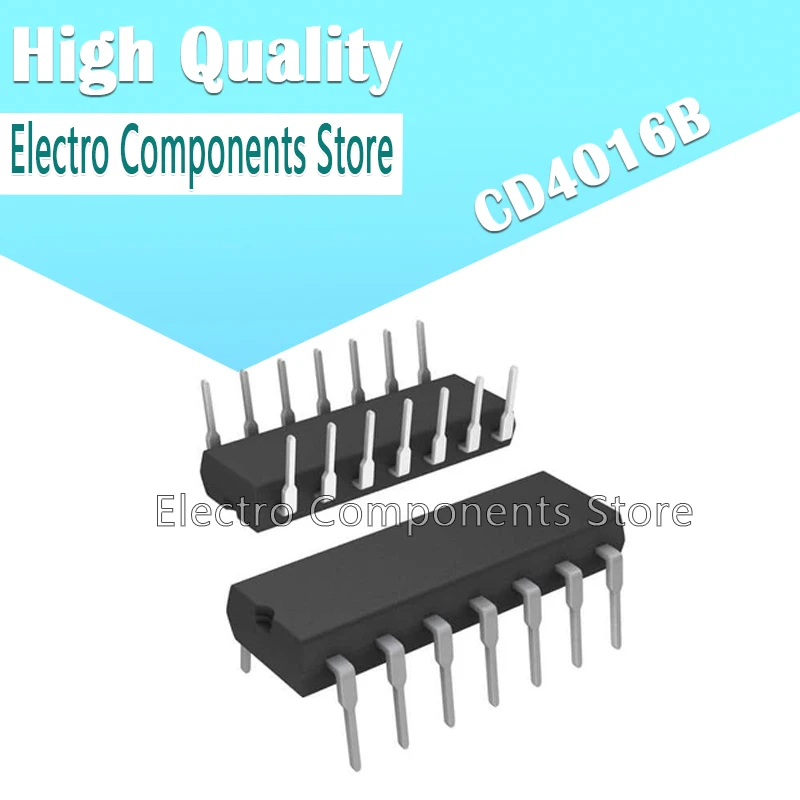 5 шт./лот CD4016BE IC Quad двусторонний переключатель 14-DIP DIP14 | Электронные компоненты и
