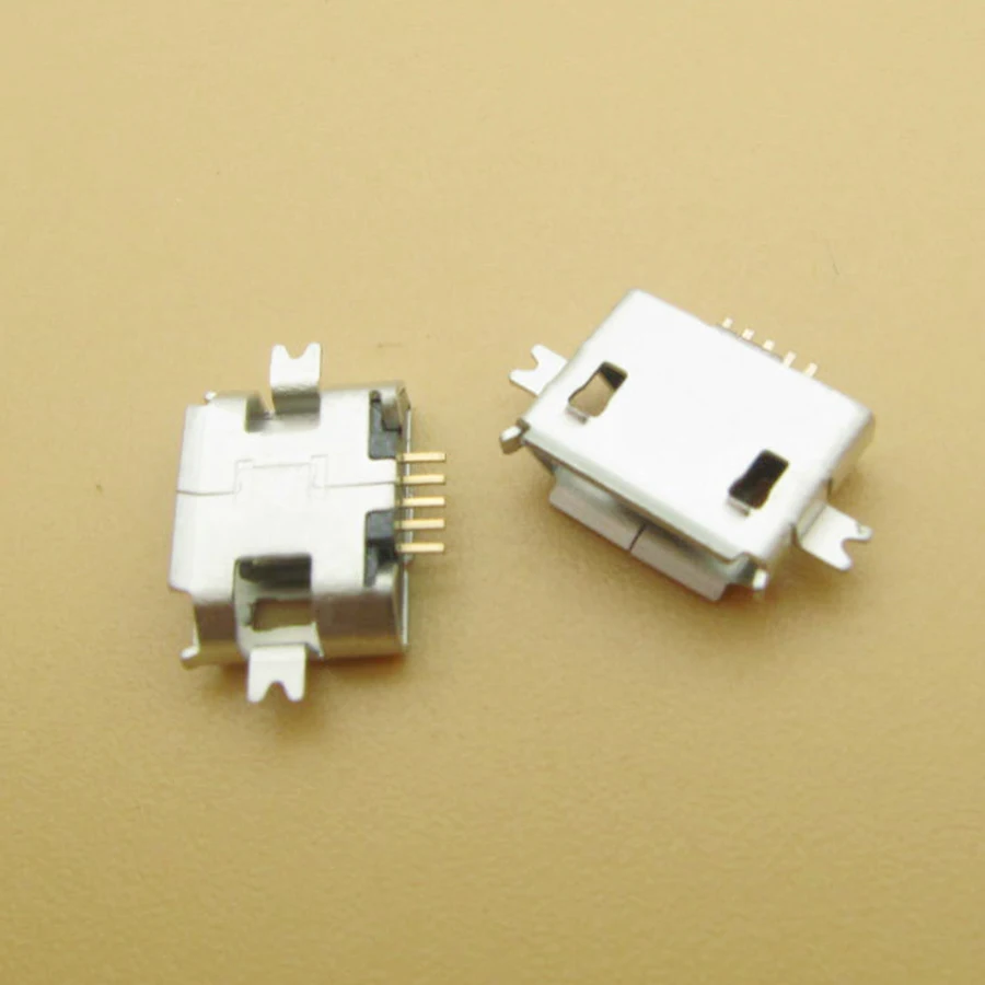 100X мини USB разъем SMD/раковина тип микро для зарядки ZTE/OPPO/Samsung/Nokia мобильный телефон
