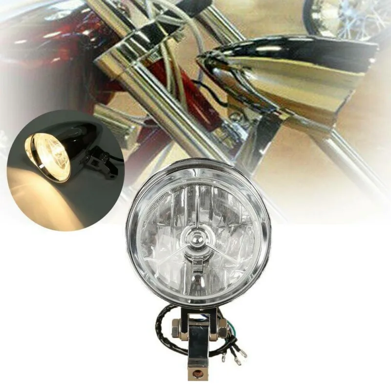 

Motorcycle Bullet Tri Bar 4.5" 5.75" Headlight headlamp For Harley Chopper Sportster Dyna Softail Bobber Chopper Cruiser Custom