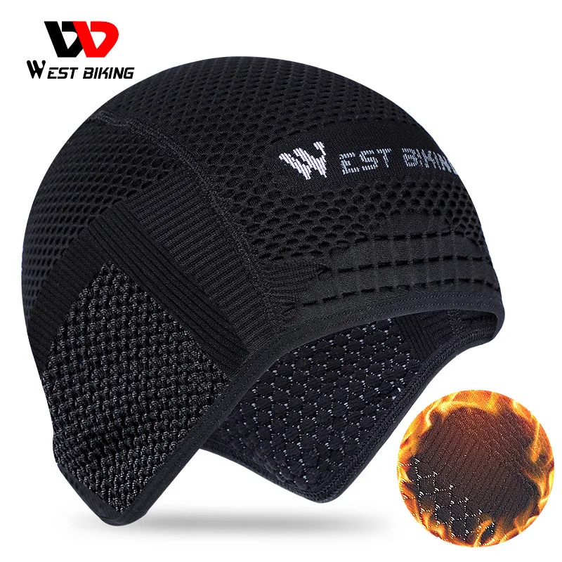 

WEST BIKING Cycling Cap Winter Windproof Thermal Fleece Breathable Bicycle Cap Snow unning Skiing Motocycle Hat Bike Headwear
