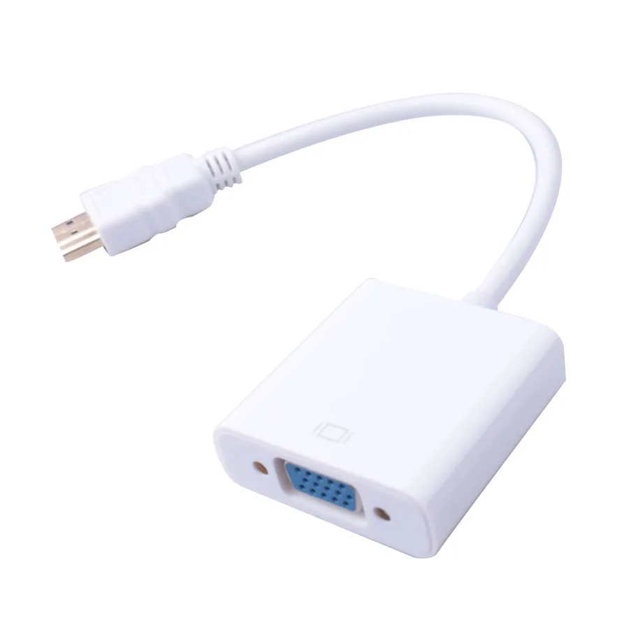 Переходник с HDMI папа на VGA мама USB-кабелем разветвитель преобразователь цифровой