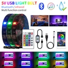 Светодиодная ленсветильник RGB 5050 SMD с поддержкой Bluetooth, 5 в постоянного тока