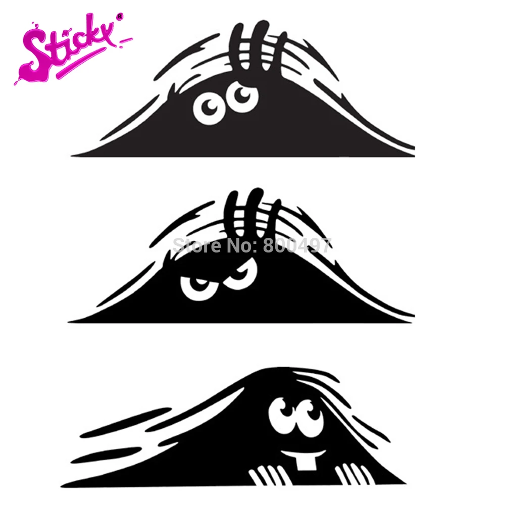 

Funny Dune Sand Monster Peeping Peering Anime Car Sticker Decal Decor Motorcycle Off-road Laptop Window Wall Trunk Guitar Vinyl