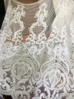 1 yard lot seuqins lace fabric 130cm width dress lace fabric bridal lace fabric sequins and bead lace fabric sposa lace dantel