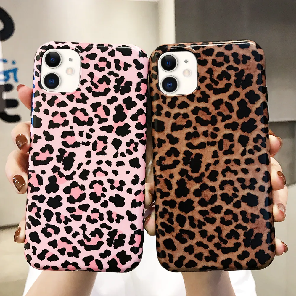 Стильный Милый леопардовый чехол для телефона iPhone 11 Pro Max мягкий SE 2020 Xr X Xs 8 7 Plus 6 6s 12