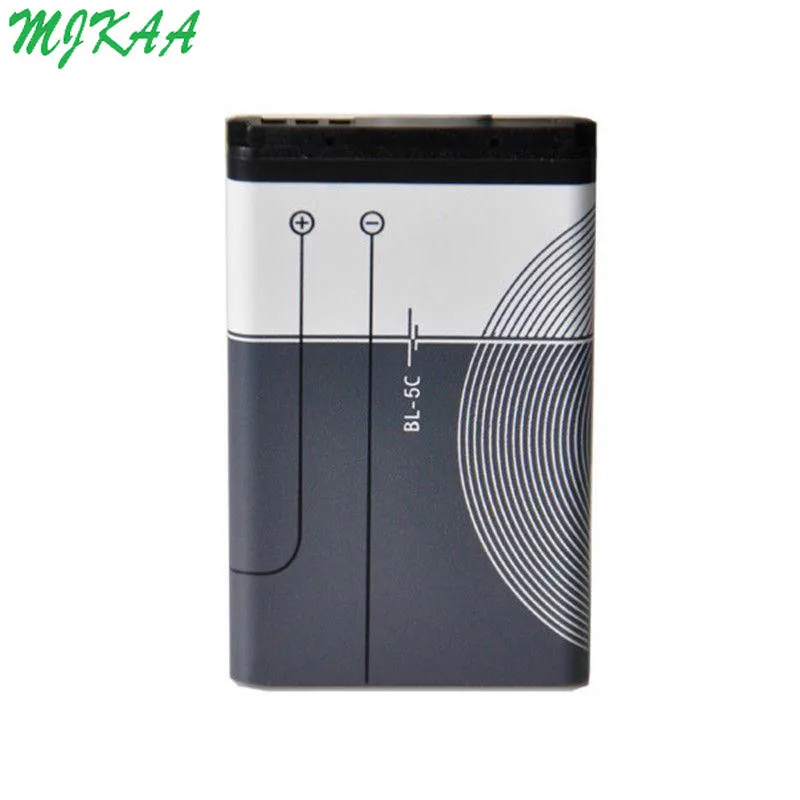 Новый MJKAA 2PC BL-5C BL5C BL 5C сменный аккумулятор 1020mAh Li-Ion литиевые батареи для Nokia 1112 1208