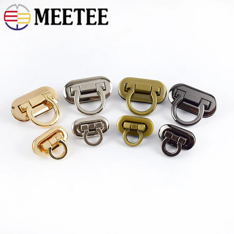 2 шт. Meetee металлическая защелка с поворотным замком для сумки женская сумка