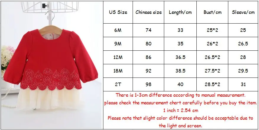 girls dress spring and autumn A-line lantern sleeve lace baby cotton princess 0-2Y | Dresses