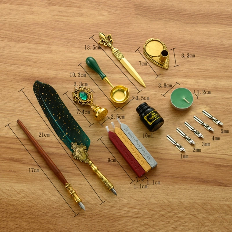 Классическая каллиграфия перо ручка восковые чернила печать набор винтажная