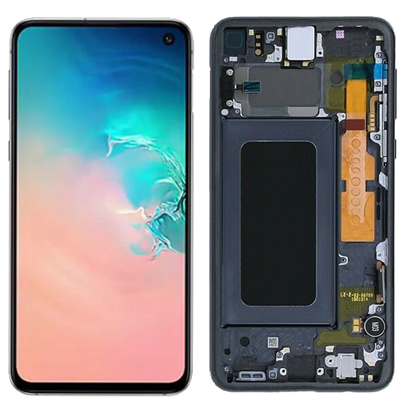 

Оригинальный ЖК-дисплей S10E для Samsung Galaxy S10 e, ЖК-дисплей с рамкой AMOLED S10e G970F G970F/DS G970A, ЖК-дисплей с заменой в сборе