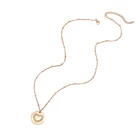 Ожерелье с монетой Mavis Hare, из нержавеющей стали, с прозрачным кристаллом, в форме сердца, подарок на день матери, кулон в виде сердца со стразами