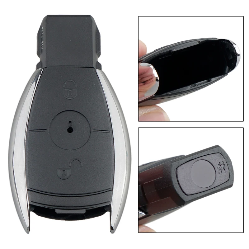 

2 Buttons Car Key Shell Case Automobile Remote Control Housing Replacement Fit for Mercedes Benz W203 W204 W211 MBKS18