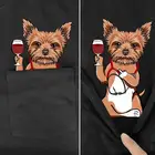 Футболка PLstar Cosmos, модная летняя футболка с карманом и принтом мопса, мужские и женские Рубашки, Топы, забавные хлопковые черные футболки, большие размеры