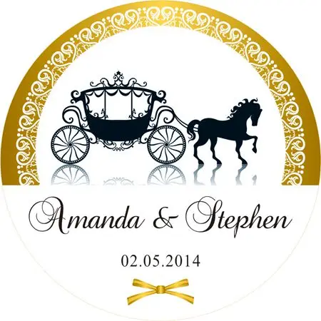 Круглые свадебные украшения для вечеринки этикетка упаковки невесты