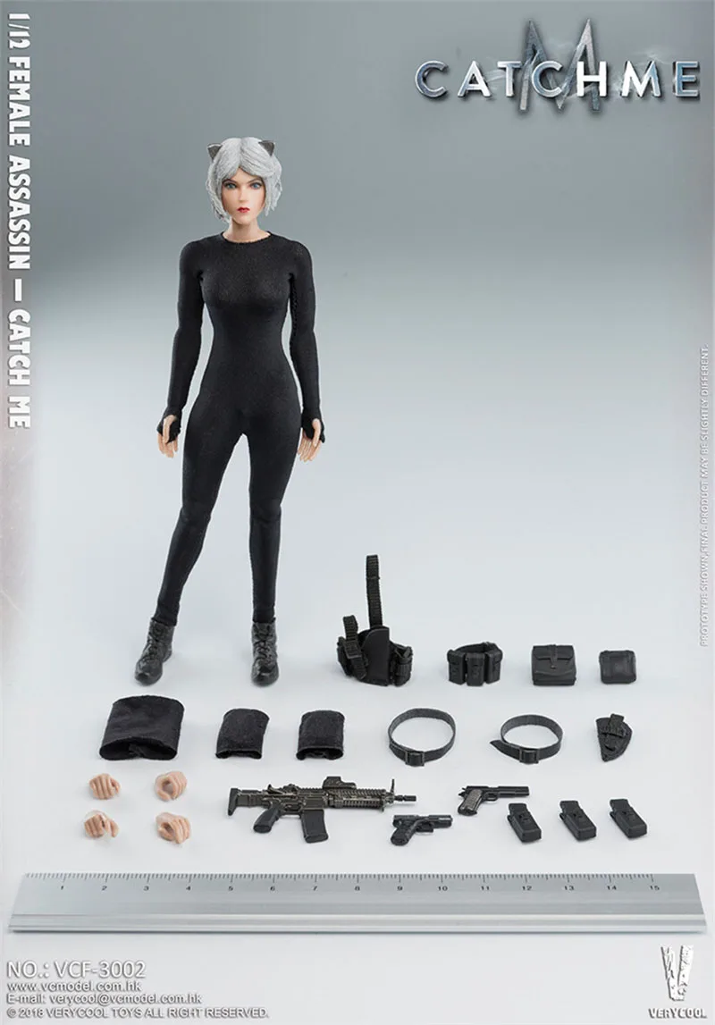 

Pre-order VERYCOOL 1/12 Female Assassin Catch Me Figure Model VCF-3002 6'' Female Soldier Action Body Full Set Toy