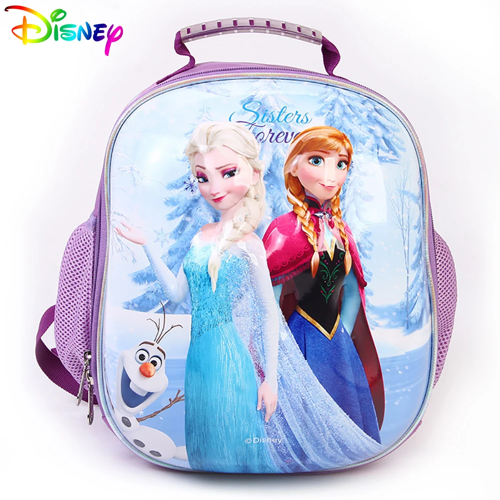 Рюкзак детский со светоотражающими полосками, студенческий школьный ранец для мальчиков и девочек с мультяшным рисунком «Холодное сердце»...