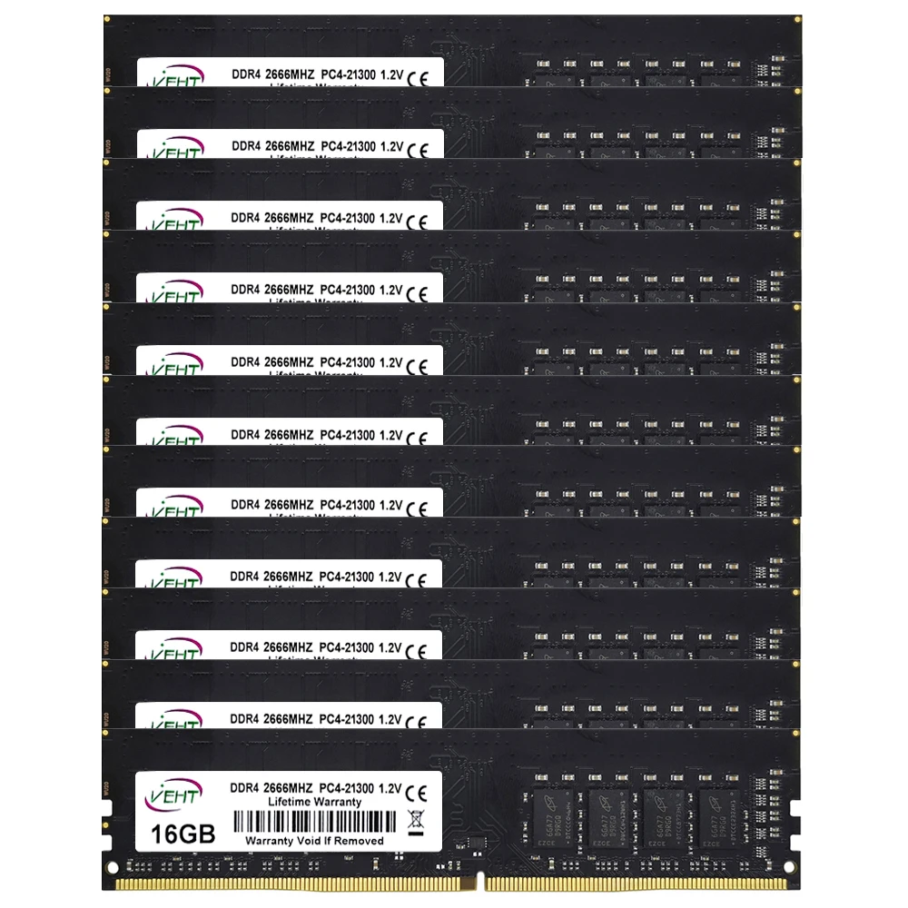 

10 шт., оперативная память для настольного компьютера, 16 ГБ, 2666 МГц