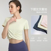 quick drying compression sports t shirts women breathable yoga running short sleeved sexy fashion stretch fitness clothes