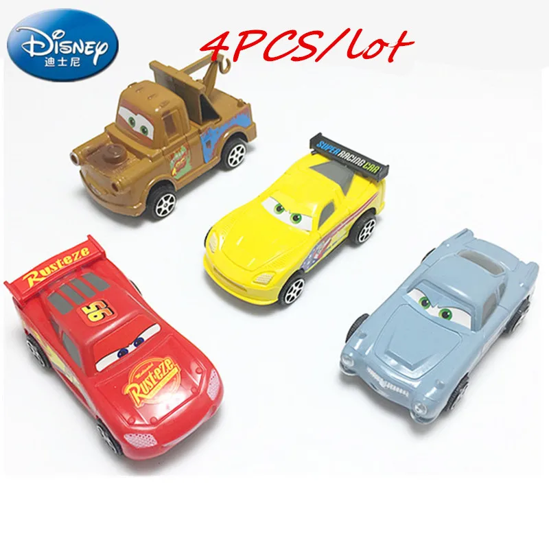Disney Pixar 4 шт. Молния Маккуин матер Джексон Сторм Рамирес мультфильм автомобиль