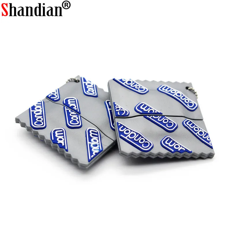 SHANDIAN модная модель презерватива стиль usb флэш-накопитель презервативы Флешка 4 ГБ 8 ГБ 16 ГБ 32 ГБ 64 Гб карта памяти флешки забавные подарки