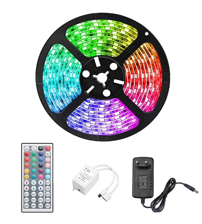 Лента RGB светодиодный светильник полосы 12 V 5 10 м 15 20 2835 Водонепроницаемый