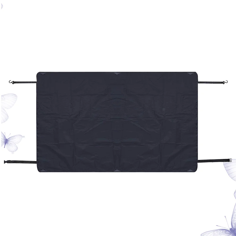 

1Pc Car Windshield Cover Sun-Proof Frost-Proof Snow-Proof Cover Car Window Dust Shield Protector (Black)