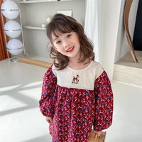 girl dress%c2%a0party evening gown cotton 2022 stylish spring autumn cotton flower girl dress vestido robe fille ball gown kids baby