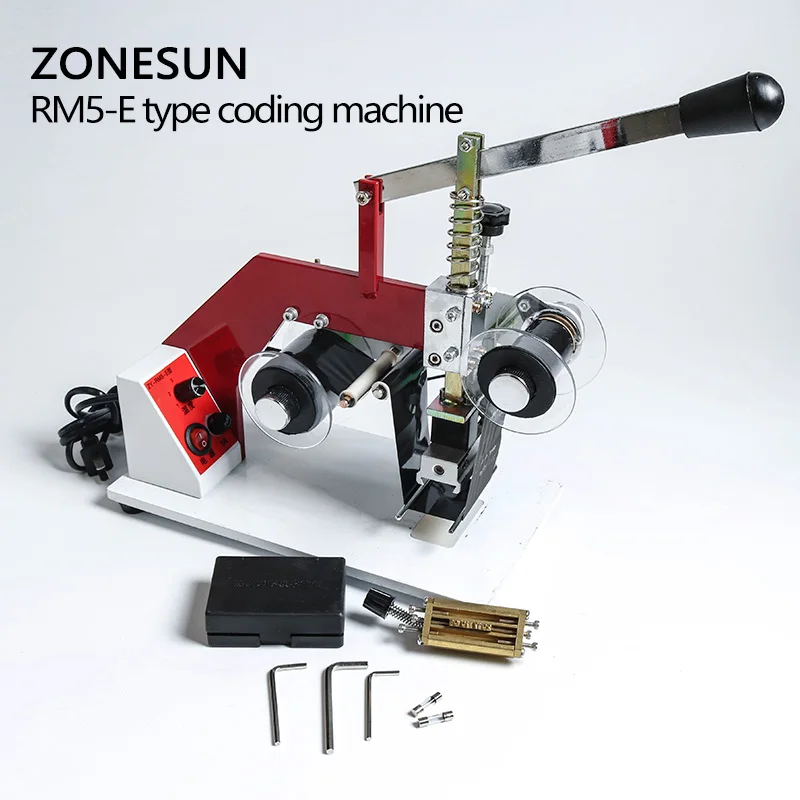 ZONESUN ZY-RM5-E цветная лента горячая печатная машина тепловой ленточный принтер PT PE KT