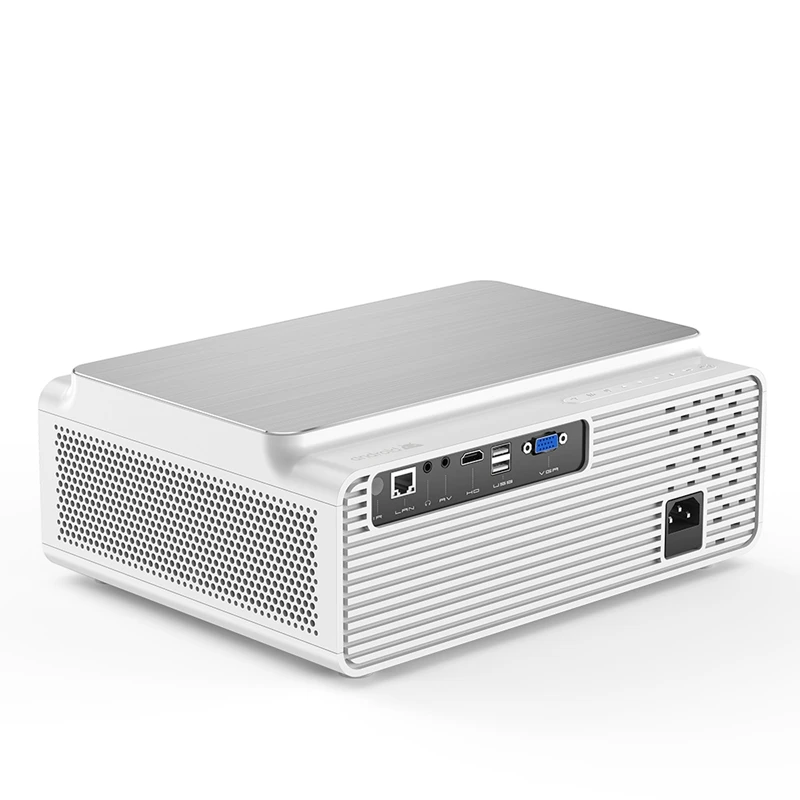 ЖК проектор Blitzwolf 380 ANSI 6500 лм Android 8 0 16 ГБ BT4.0 RJ45 LAN 4K разрешение несколько портов