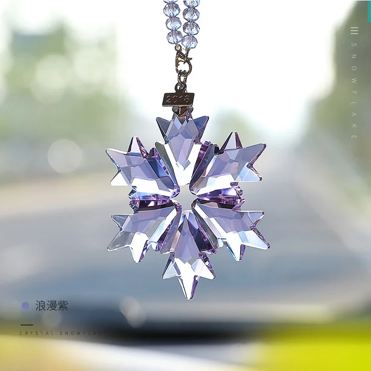 Хрустальные Снежинки Статуэтка стеклянная Подвеска Висячие украшения Ловец снов Снежинка подвесная отделка дома Свадебные Рождественские подарки