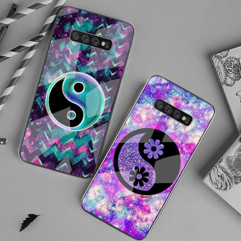 

Tai Chi Print Pattern Phone Case Tempered Glass For Samsung S6 7 8 9 10 20 Plus Ultra Note8 9 10 10pro