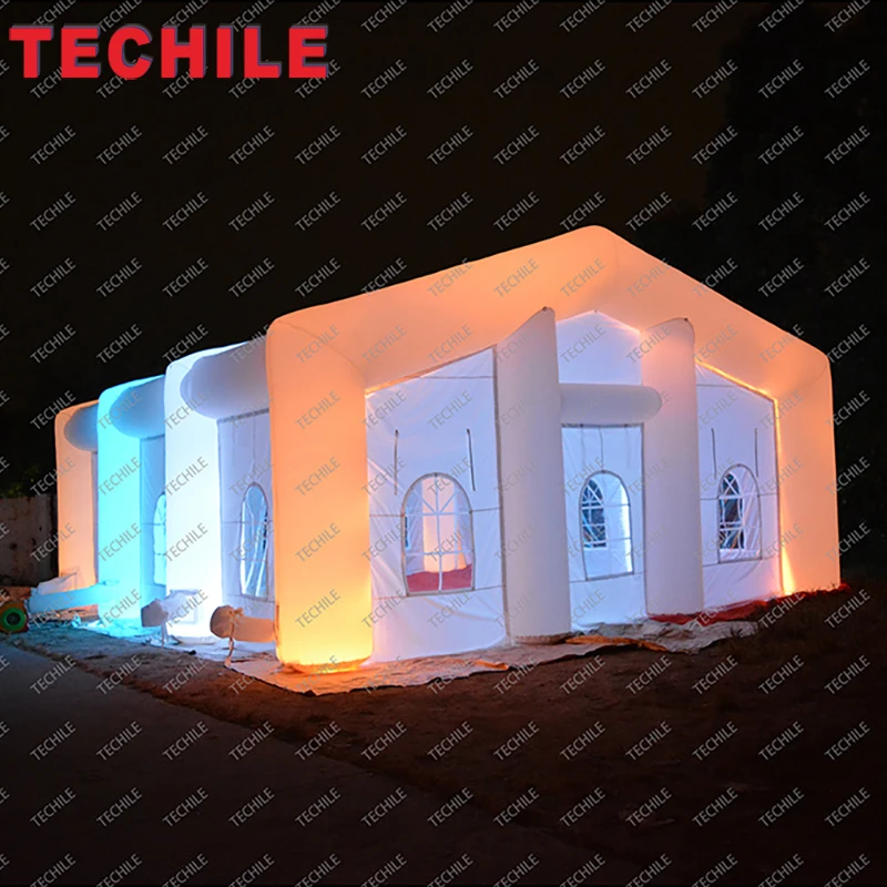 Бесплатная доставка белая надувная палатка Свадебная | Игрушки и хобби