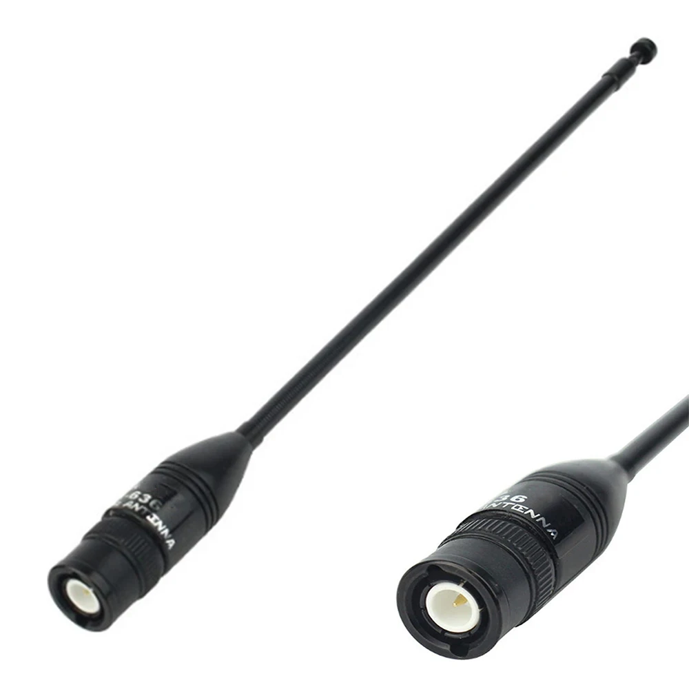 

Portable NA-636 BNC connector 144/430MHz dual frequency high gain telescopic antenna,for Kenwood,ICOM,HYT Walkie Talkies