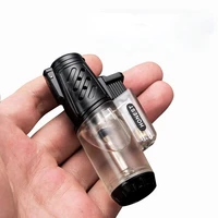 inflatable windproof direct lighter creative mens cigarette lighter high firepower point cigar smoking accessories for weed
