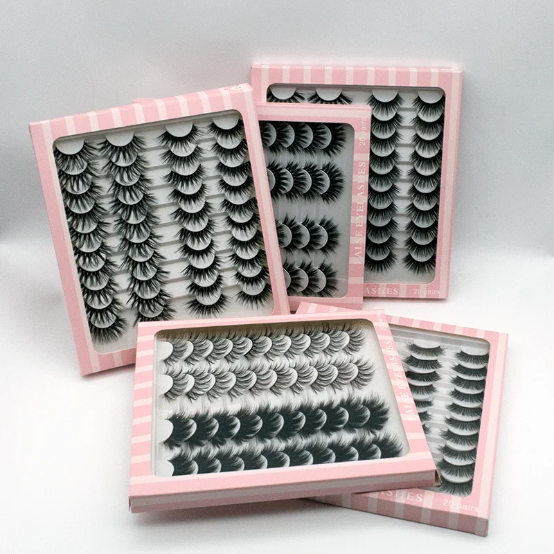 20 пар 3D норковые ресницы натуральные длинные накладные густообразный объем