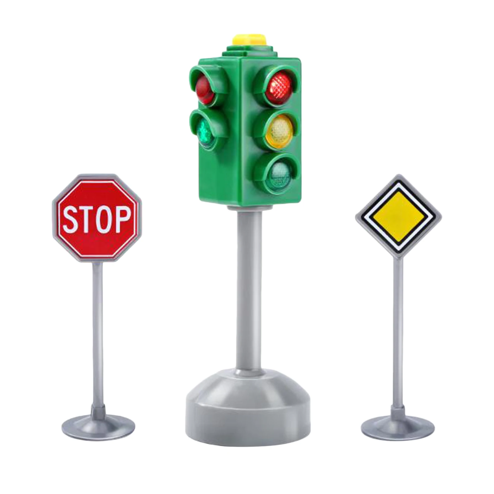 

Mini Simualtion Traffic Signal Light Road Sign Educational Kids Party Toys