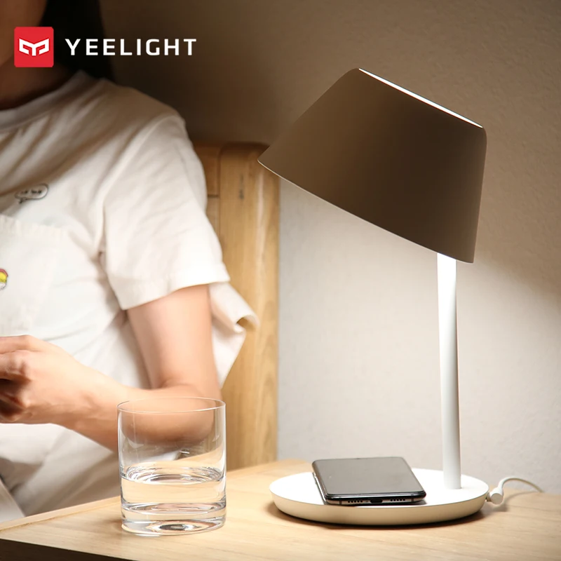 

Новая прикроватная лампа Yeelight YLCT02YL 6 Вт, умный приглушаемый Wi-Fi сенсорный светильник YLCT03YL 18 Вт, светодиодная беспроводная зарядка для iPhone