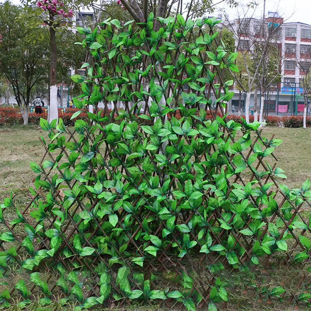 Выдвижной искусственный сад забор деревянный лозы лазалки садовая ограда из