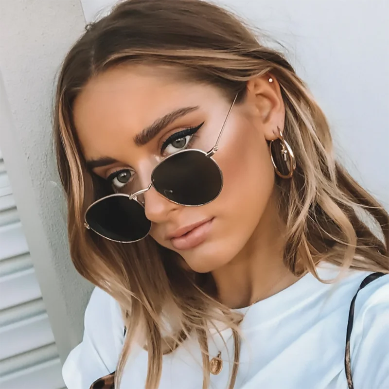 Уникальные круглые мужские Солнцезащитные очки женские Модные оттенки 2019