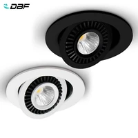 dbfangle adjustable led cob recessed downlight blackwhite housing 5w 7w 12w 15w 18w led ceiling spot light for pic background