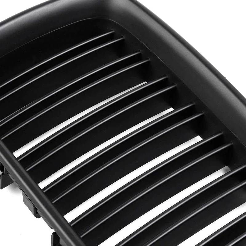 

Front Replacement Kidney Grille Grill Compatible for Bmw E36 325i 320i 318is 1992-1996 Double Slat Sport Style Matte Black
