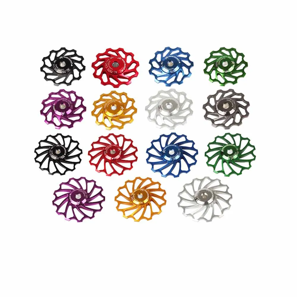 

Aluminum Alloy MTB Road Bike Bicycle Bearings Ceramic Pulley Rear Derailleur 11T 13T Guide Cycling Ceramics Bearing Jockey Wheel