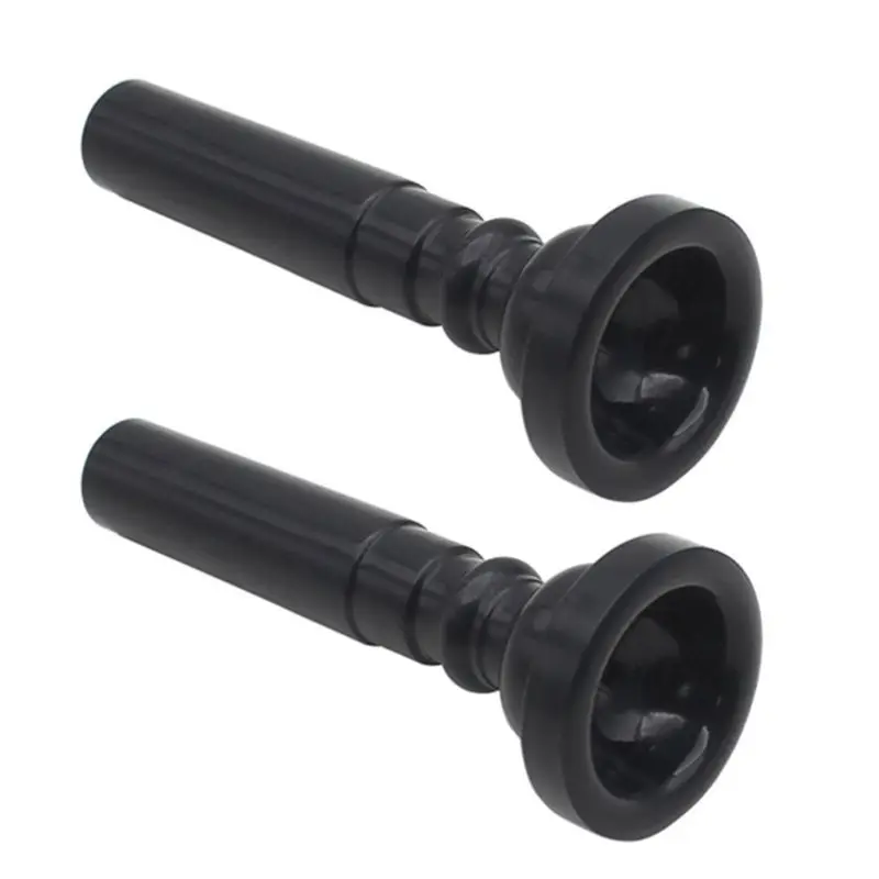 

2pcs Black/White Plastic Trumpet Mouthpiece for Trumpet Accessories 27RD