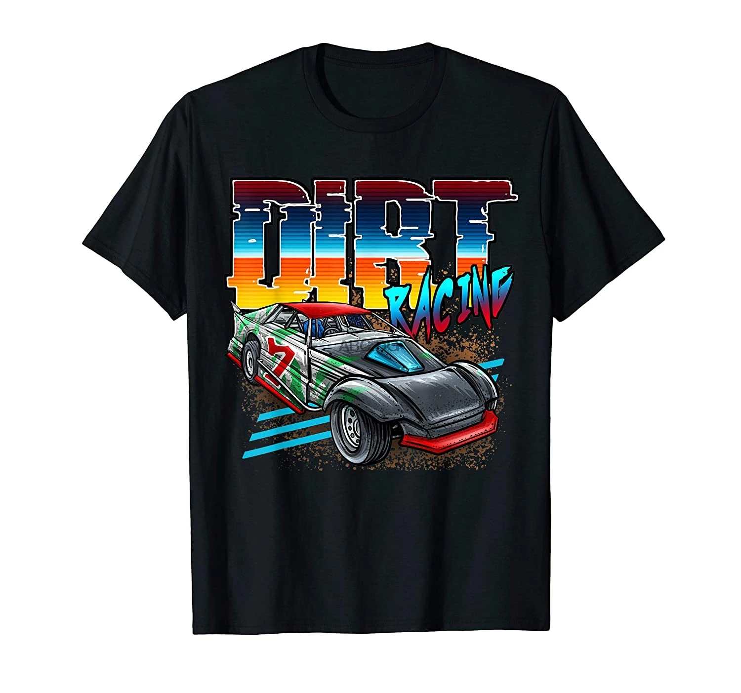 

Dirt Racing Race Car Late Model modificado Street Stock Mash T-Shirt