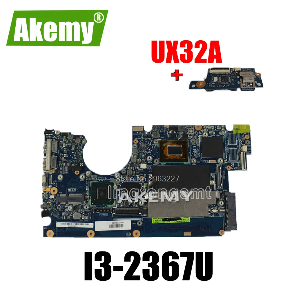 

Отправка платы + UX32A материнская плата для ноутбука For For For For Asus UX32VD rev2.4 2,2 основная плата i3-2367u integarted HD4000 2 Гб испытанная графика работы